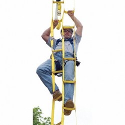 DBI SALA Rollgliss rescue ladder with person